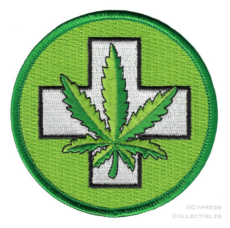 MEDICAL MARIJUANA Ironon PATCH Embroidered Legalize Weed Etsy Canada