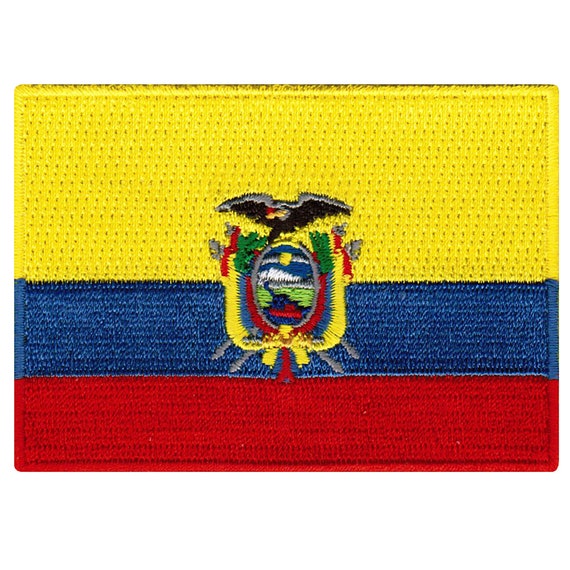 Toppa con bandiera dell'Ecuador