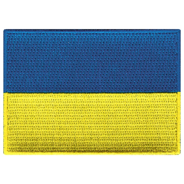 UKRAINE FLAG PATCH iron-on embroidered applique Top Quality
