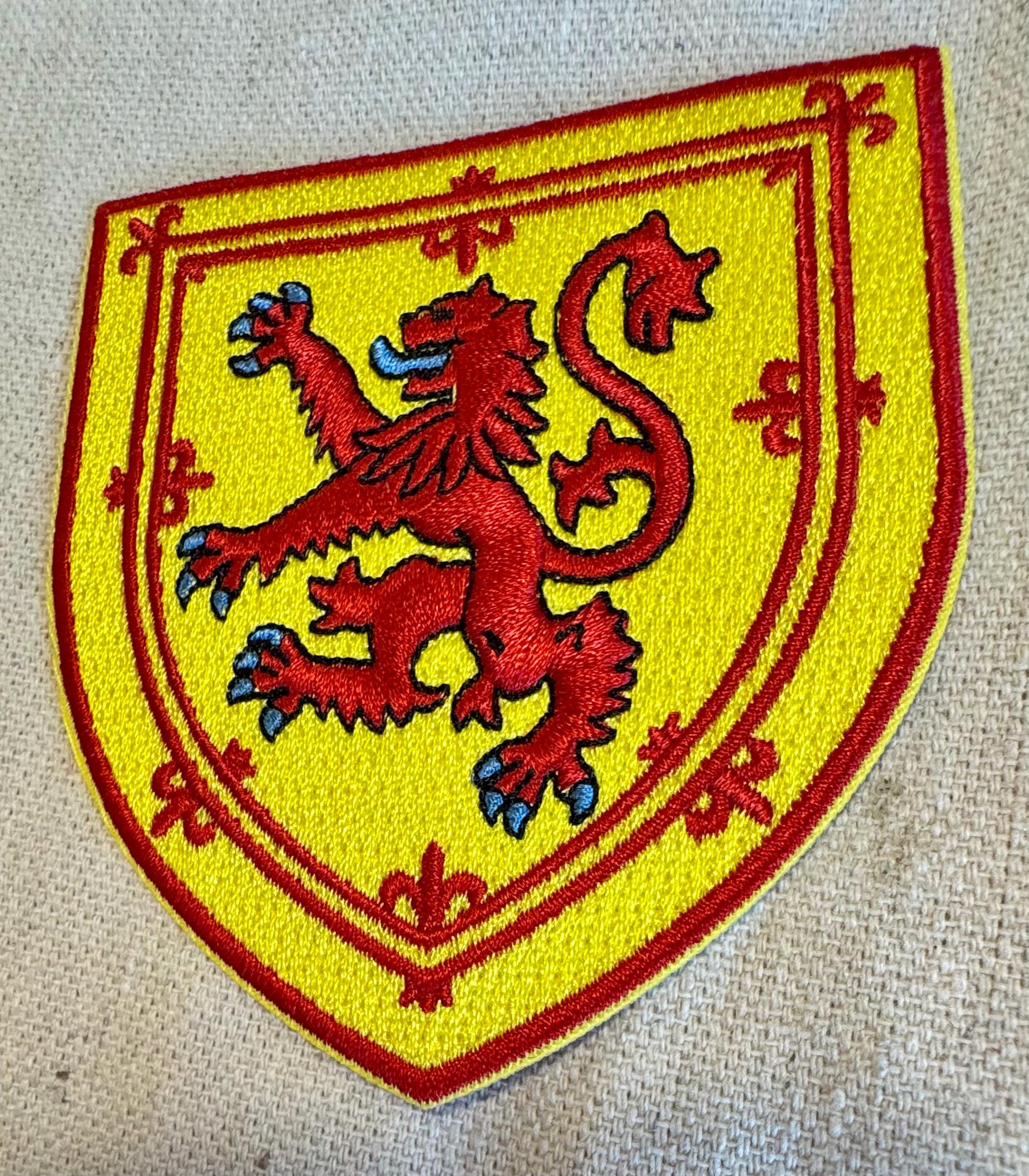 Toppa Ricamata Scozia - Stemma Lion Cross, Termoadesiva O Cucibile, 8.1x8.8cm - Foto 7