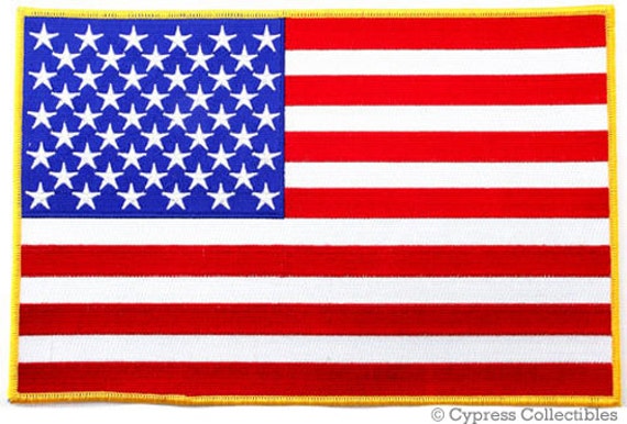 Emblema Barca Americana Toppa Ricamo Bandiera Yacht Ensign USA - Applicazione A Ferro Per Giacche E Borse Da Barca Toppa Cypress Collectibles Cyb-00876 - Foto 3