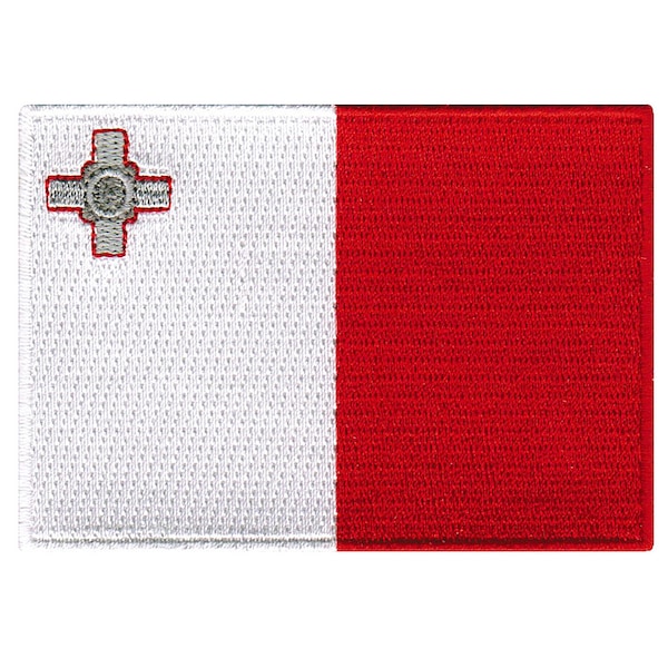 MALTA FLAG PATCH iron-on embroidered applique Top Quality