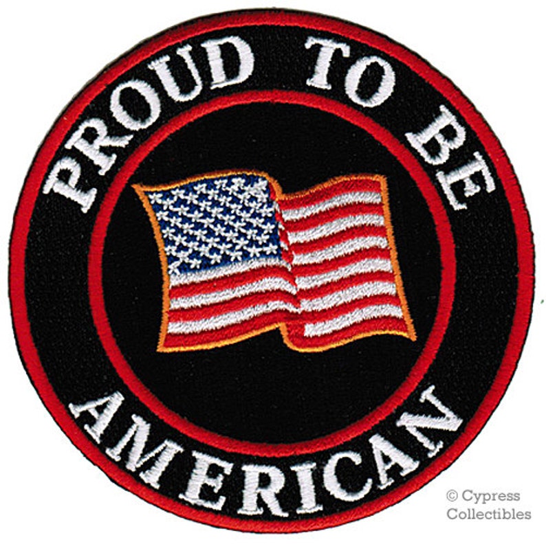 PROUD to be AMERICAN patch embroidered ironon United States Etsy PROUD to be AMERICAN patch embroidered ironon United States Etsy