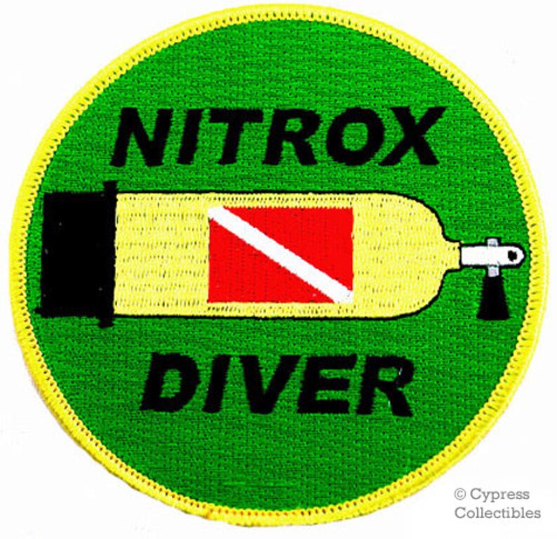 NITROX DIVER Scuba Diving PATCH Embroidered Ironon Applique Etsy