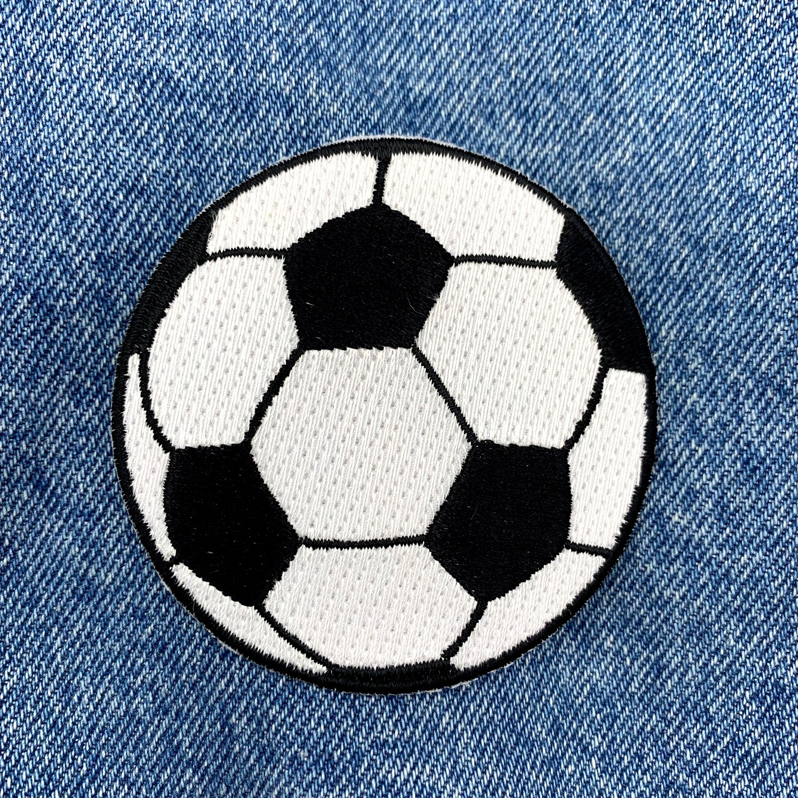 SOCCER BALL PATCH Ironon Embroidered Major League Sports Etsy