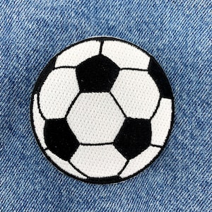 SOCCER BALL PATCH iron-on embroidered major league sports emblem World Cup Football