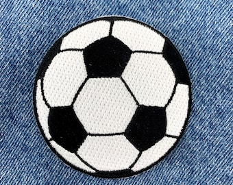 SOCCER BALL PATCH iron-on embroidered major league sports emblem World Cup Football