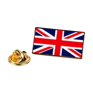 UK Flag Lapel Pin: Hard Enamel Union Jack Emblem