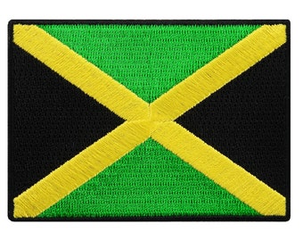 JAMAICA FLAG PATCH iron-on embroidered applique Top Quality