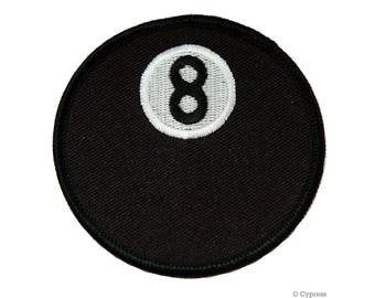 Pool Game Embroidered PATCH/BADGE - Billiards 8-ball Eight-ball 