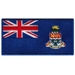 CAYMAN ISLANDS FLAG Patch iron-on embroidered applique Top Quality