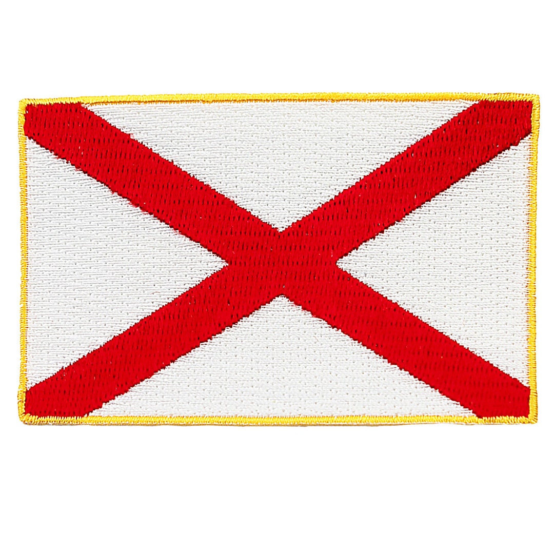 Alabama State Flag Patch: Embroidered Iron-on Applique (3.5x2.5-inches ...