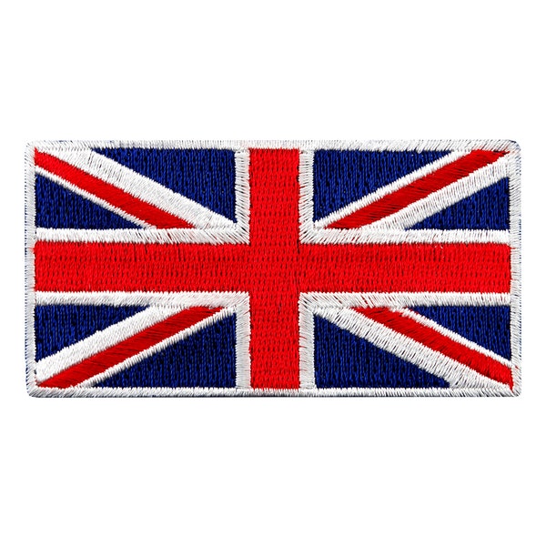 UNION JACK UK Flag Patch iron-on embroidered applique Top Quality Brexit British United Kingdom Great Britain Emblem