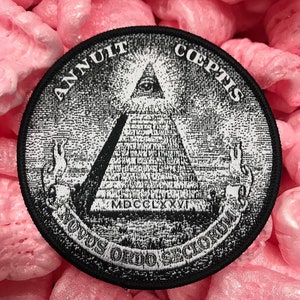 ANNUIT COEPTIS PATCH iron-on Pyramid All-Seeing Eye of Providence applique