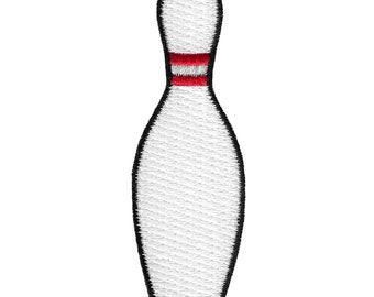 BOWLING PIN Patch iron-on embroidered sports emblem league ball