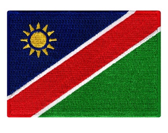 NAMIBIA FLAG PATCH iron-on embroidered applique Top Quality