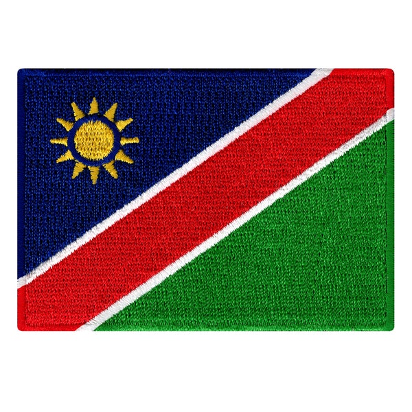 NAMIBIA FLAG PATCH iron-on embroidered applique Top Quality