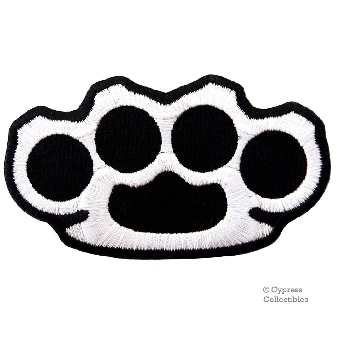 BRASS KNUCKLES PATCH Ironon Embroidered Knuckle Rings Applique Etsy