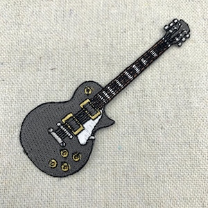 ELECTRIC GUITAR PATCH embroidered iron-on Rock and Roll Musical Instrument applique #4