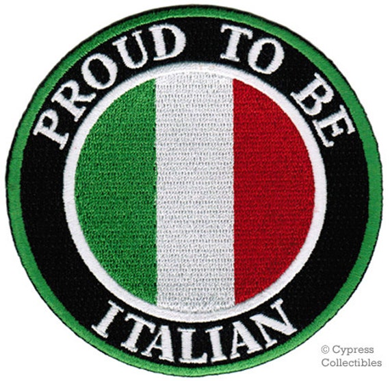 Flag patch embroidered iron sew badge backpack italia italy flag