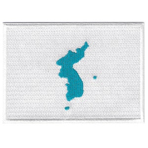 KOREA UNIFICATION FLAG Patch iron-on embroidered applique Top Quality Korean South North
