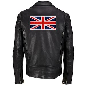 Large Union Jack Flag Patch: Embroidered Iron-On Applique (11-Inch)