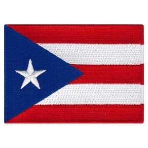 PUERTO RICO FLAG Patch iron-on embroidered applique Top Quality