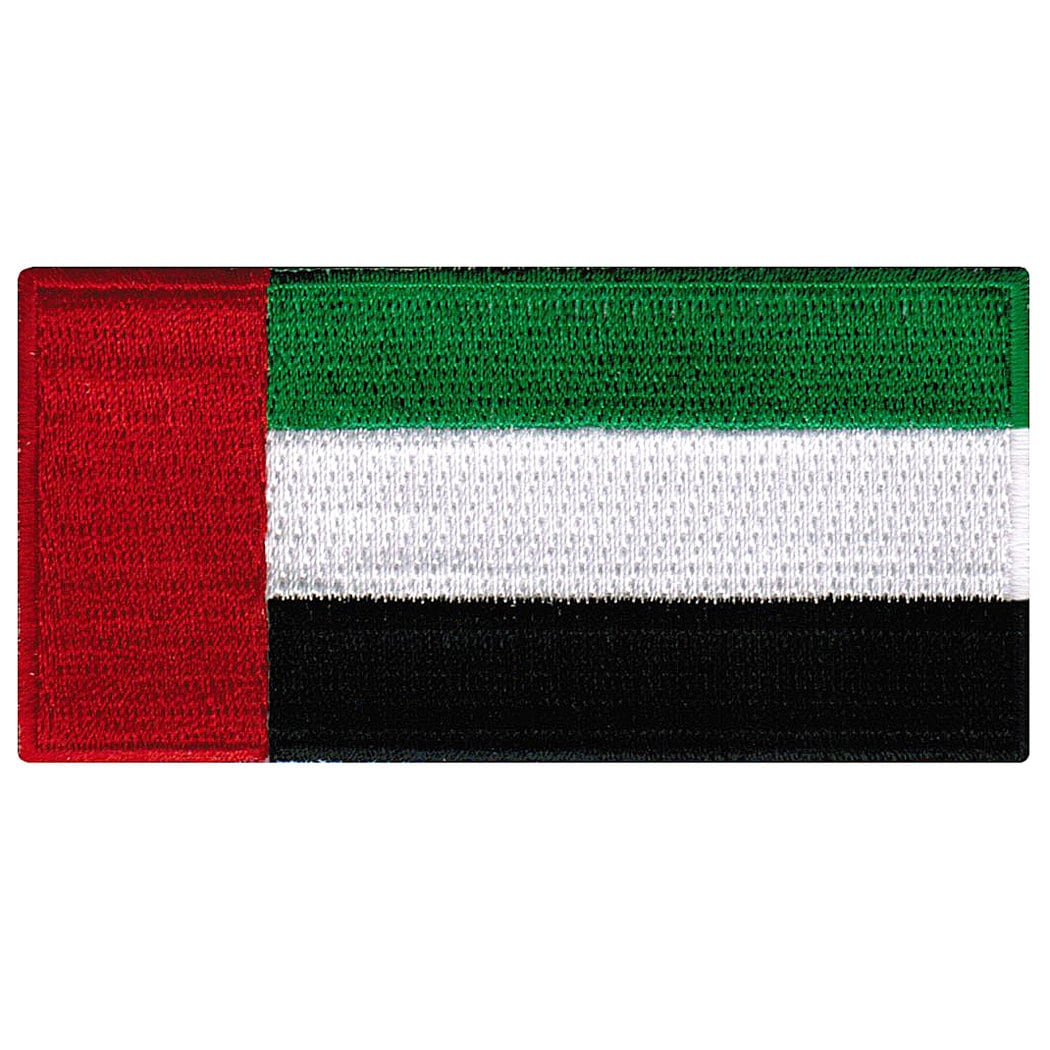 United Arab Emirates Flag Patch: Embroidered Iron-on Applique (3.5x1.75 ...