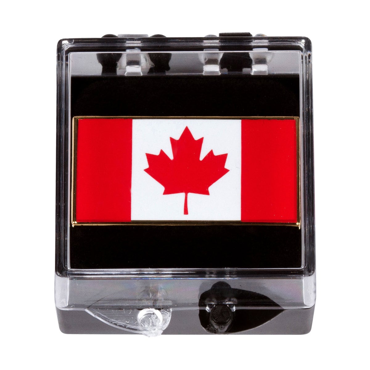 Alberta Canada Flag Gold Tone Metal & Enamel Tie Tack Hat Lapel Pin