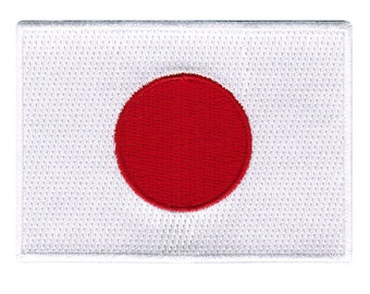 JAPAN FLAG PATCH iron-on embroidered applique Top Quality Japanese National Rising Sun Emblem