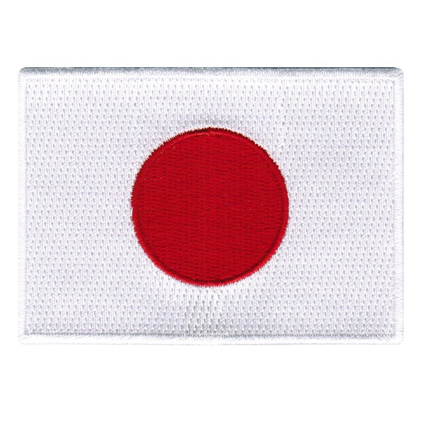 JAPAN FLAG PATCH iron-on embroidered applique Top Quality Japanese National Rising Sun Emblem