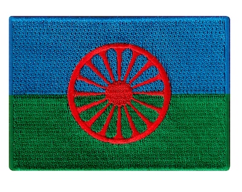 ROMANI Zigeuner FLAGGE AUFNÄHER Kanada Aufbügler Bestickte Applikation Top Qualität