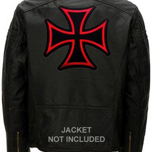 Iron-cross Patch Embroidered Vintage Iron-on Patch 3 Classic Biker Patch  for Jacket or Vest Motorcycle Patch Punk Patch Choppers Cross S16 