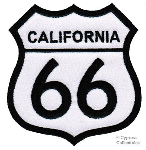 Besticktes Abzeichen Santa Monica Route 66 Patch - End Of The Trail, California Badge Gesticktes Abzeichen Für Jacken Caps