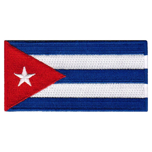 CUBA FLAG PATCH iron-on embroidered applique Top Quality Cuban National Emblem