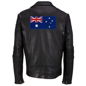Large Australia Flag Patch: Iron-On Embroidered Applique (11-Inches)