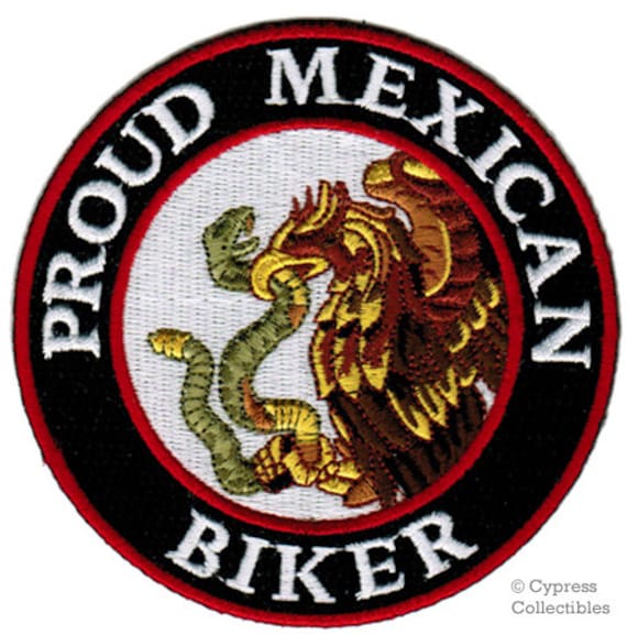 Proud to Be Mexican Embroidered Patch Mexico Flag Iron-On Eagle Snake Biker  Emblem
