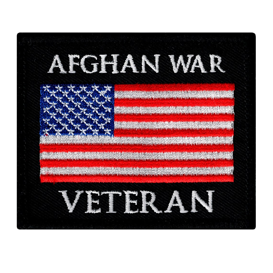 AFGHAN WAR VETERAN Patch Iron-on Embroidered Applique Military Biker ...