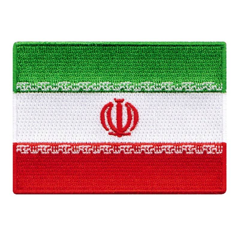 IRAN FLAG PATCH iron-on embroidered applique Top Quality image 1