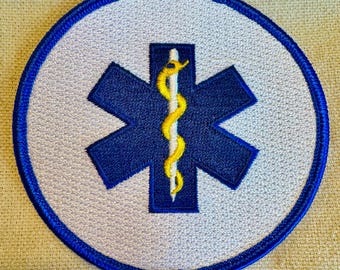 Star Of Life Aufkleber EMS "Star Of Life" Aufkleber (reflektierend, Gelb) - Für Helm Oder Fahrzeug Reflektierender Helmaufkleber Gelb
