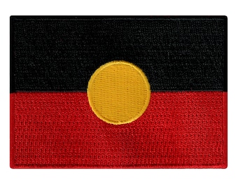 AUSTRALIA ABORIGINAL FLAG Patch iron-on embroidered applique Top Quality