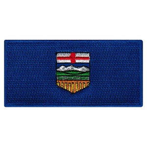 ALBERTA FLAG PATCH Canada iron-on embroidered applique Top Quality