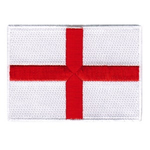 ENGLAND FLAG PATCH iron-on embroidered applique Top Quality St. George&#39;s Cross British Emblem
