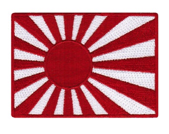 JAPAN NAVY JACK Flag Patch Kamikaze iron-on embroidered applique Military Banner Emblem