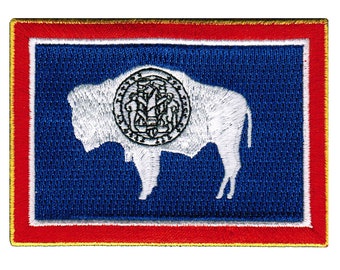 Subdued WYOMING State Flag Patch 