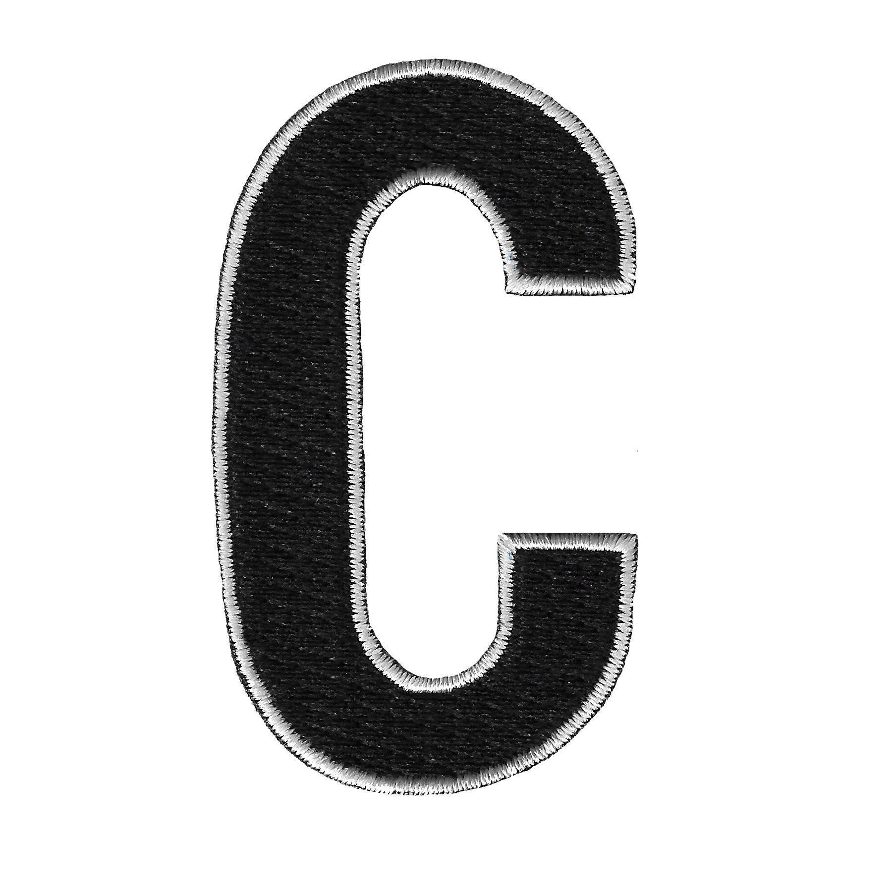 Missouri Star Iron-on Fabric - Black Round Alphabet