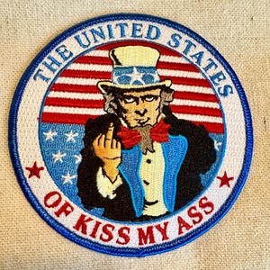 Parche termoadhesivo del Tío Sam: regalo divertido y divertido bordado.