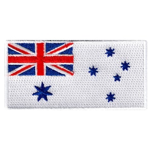 AUSTRALIA NAVY JACK Flag Patch iron-on embroidered applique Military Banner Emblem applique