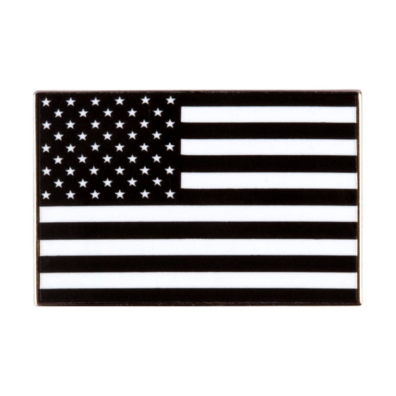 BLACK AMERICAN FLAG ENAMEL LAPEL PIN USA US United States TIE TACK BADGE NEW 
