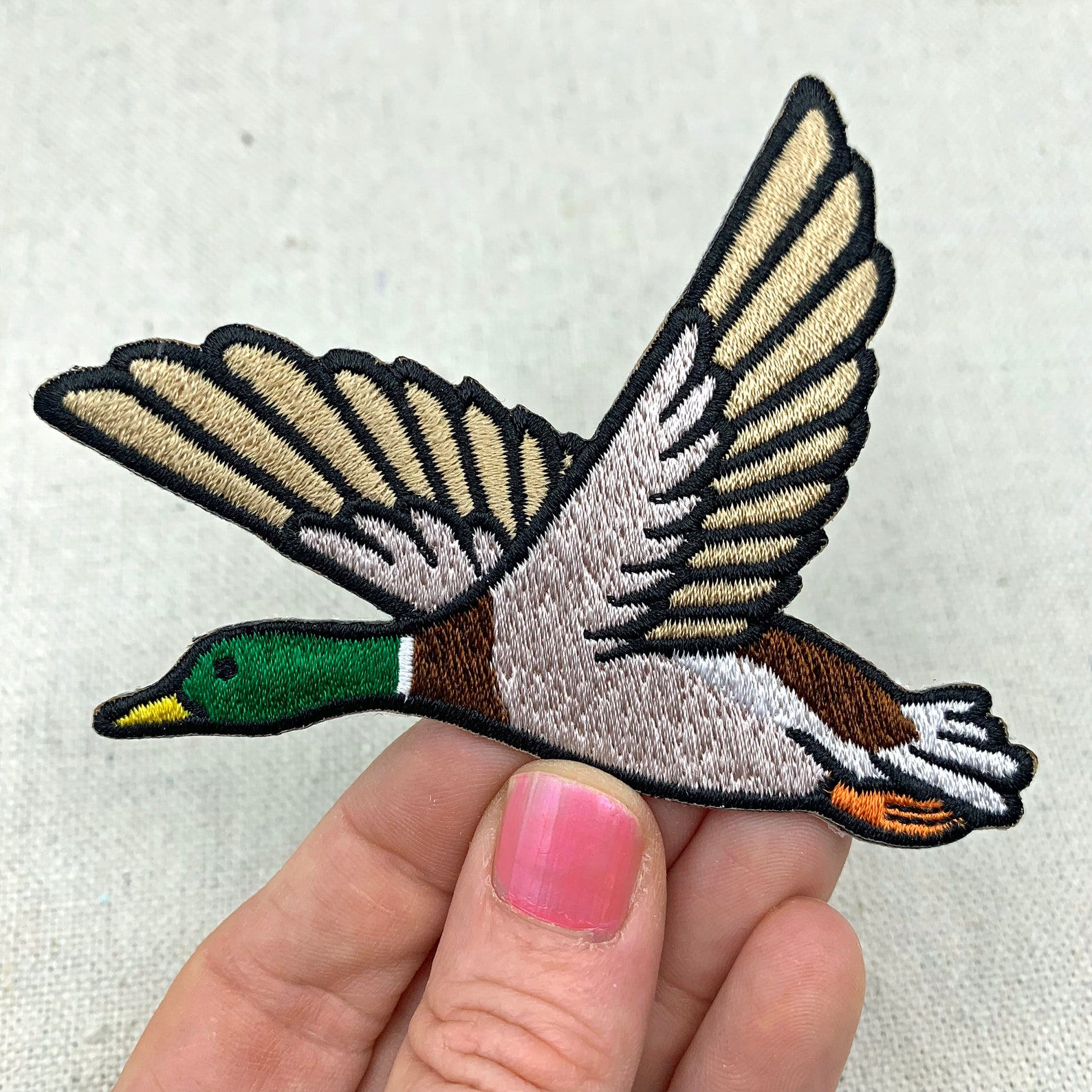 MALLARD DUCK PATCH Ironon Embroidered Hunting Applique Etsy